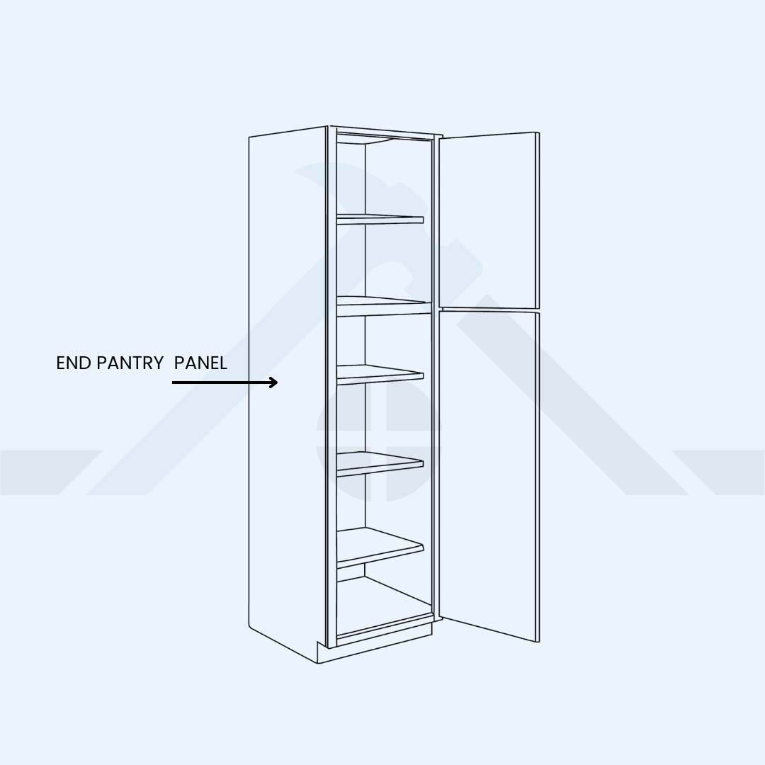 End Sketch End Pantry Panel - Gold Coast Assembled Cabinets
